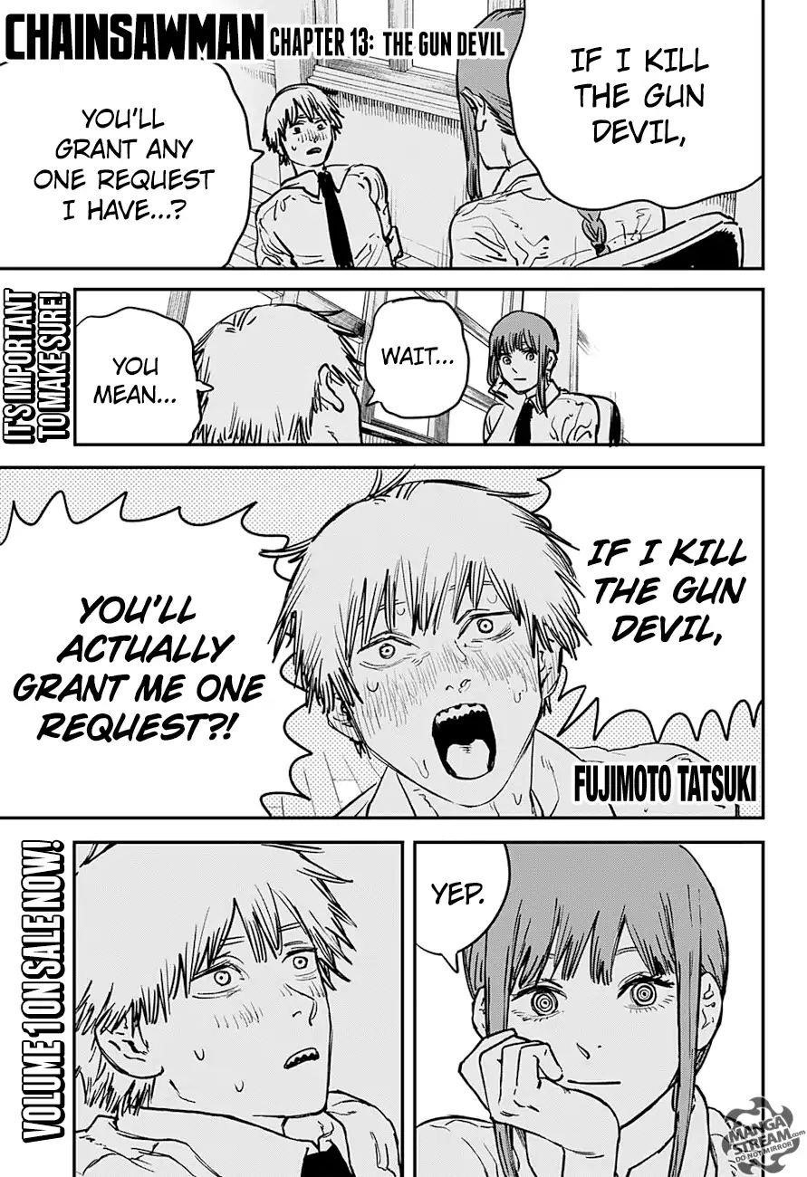 Chainsaw Man Chapter 13 The Gun Devil Image(1)