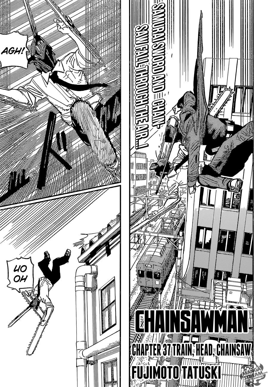 Chainsaw Man Chapter 37 Train, Head, Chainsaw Image(1)